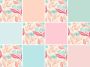 Queence Tegelsticker Bloemen Stickertegels zelfklevend stickers 12-delige set - Thumbnail 1