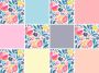 Queence Tegelsticker Bloemen Stickertegels zelfklevend stickers 12-delige set - Thumbnail 1