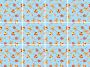 Queence Tegelsticker Teddyberen Stickertegels zelfklevend stickers 12-delige set - Thumbnail 1