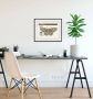 Queence Wanddecoratie 50c HD premium posterdruk incl. houten lijst (1 stuk) - Thumbnail 1