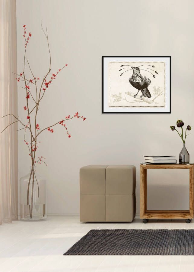 Queence Wanddecoratie Rosalie HD premium posterdruk incl. houten lijst (1 stuk)