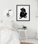 Queence Wanddecoratie ANNA HD premium posterdruk incl. houten lijst (1 stuk) - Thumbnail 1