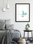 Queence Wanddecoratie Cologne Color Splash HD premium posterdruk incl. houten lijst (1 stuk) - Thumbnail 1