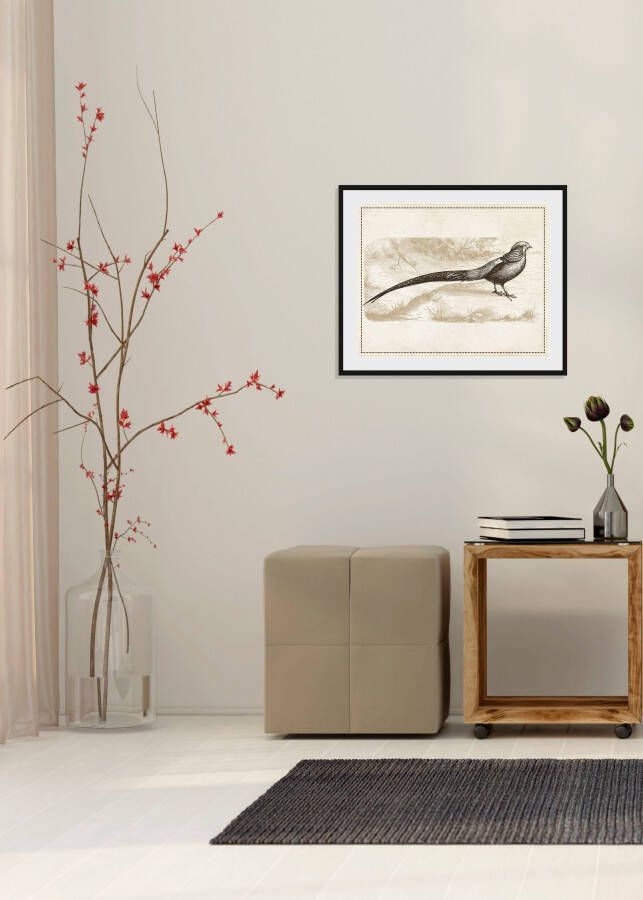 queence Wanddecoratie Daniel HD premium posterdruk incl. houten lijst (1 stuk)