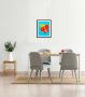 Queence Wanddecoratie Diego HD premium posterdruk incl. houten lijst (1 stuk) - Thumbnail 1