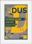 Queence Wanddecoratie DUS AIRPORT HD premium posterdruk incl. houten lijst (1 stuk) - Thumbnail 1