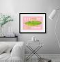 Queence Wanddecoratie GOOD DAY HD premium posterdruk incl. houten lijst (1 stuk) - Thumbnail 1