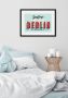 Queence Wanddecoratie Greetings from Berlin HD premium posterdruk incl. houten lijst (1 stuk) - Thumbnail 1