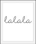 Queence Wanddecoratie Lalala HD premium posterdruk incl. houten lijst - Thumbnail 1