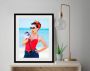 Queence Wanddecoratie Lifeguard HD premium posterdruk incl. houten lijst (1 stuk) - Thumbnail 1