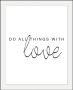 Queence Wanddecoratie Love HD premium posterdruk incl. houten lijst - Thumbnail 1