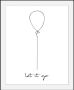 Queence Wanddecoratie Luchtballon HD premium posterdruk incl. houten lijst - Thumbnail 1