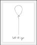 Queence Wanddecoratie Luchtballon in 3 maten ingelijst - Thumbnail 1