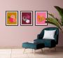 Queence Wanddecoratie Marlene HD premium posterdruk incl. houten lijst (1 stuk) - Thumbnail 1