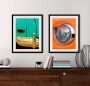 Queence Wanddecoratie Oldtimer HD premium posterdruk incl. houten lijst (1 stuk) - Thumbnail 1