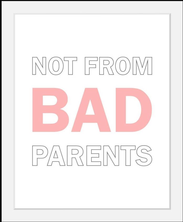 queence Wanddecoratie Parents HD premium posterdruk incl. houten lijst