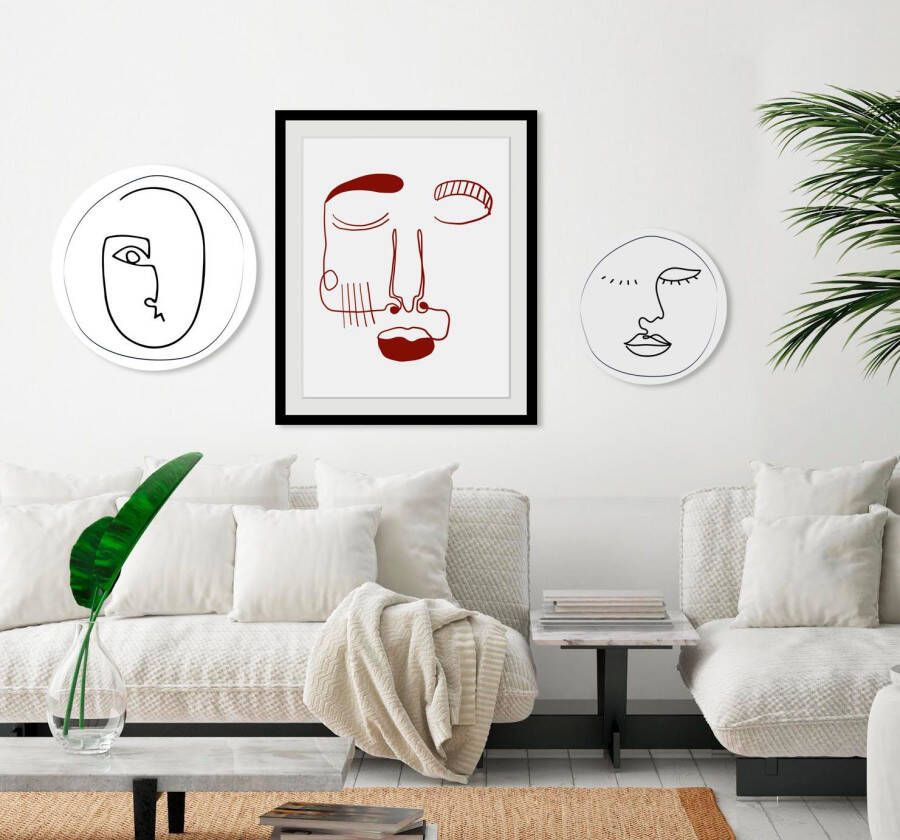 queence Wanddecoratie Sydney HD premium posterdruk incl. houten lijst (1 stuk)