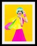 Queence Wanddecoratie Vrouw HD premium posterdruk incl. houten lijst - Thumbnail 1