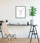Queence Wanddecoratie Walt HD premium posterdruk incl. houten lijst (1 stuk) - Thumbnail 1