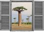 Queence Wandfolie Afrikaanse bomen (1 stuk) - Thumbnail 1