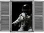 Queence Wandfolie Astronaut Muursticker muurdecoratie zelfklevend 3D raam (1 stuk) - Thumbnail 1