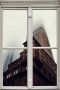 Queence Wandfolie Flatgebouw Muursticker muurdecoratie zelfklevend 3D raam - Thumbnail 1
