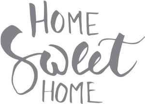 Queence Wandfolie Home Sweet Home (1 stuk)