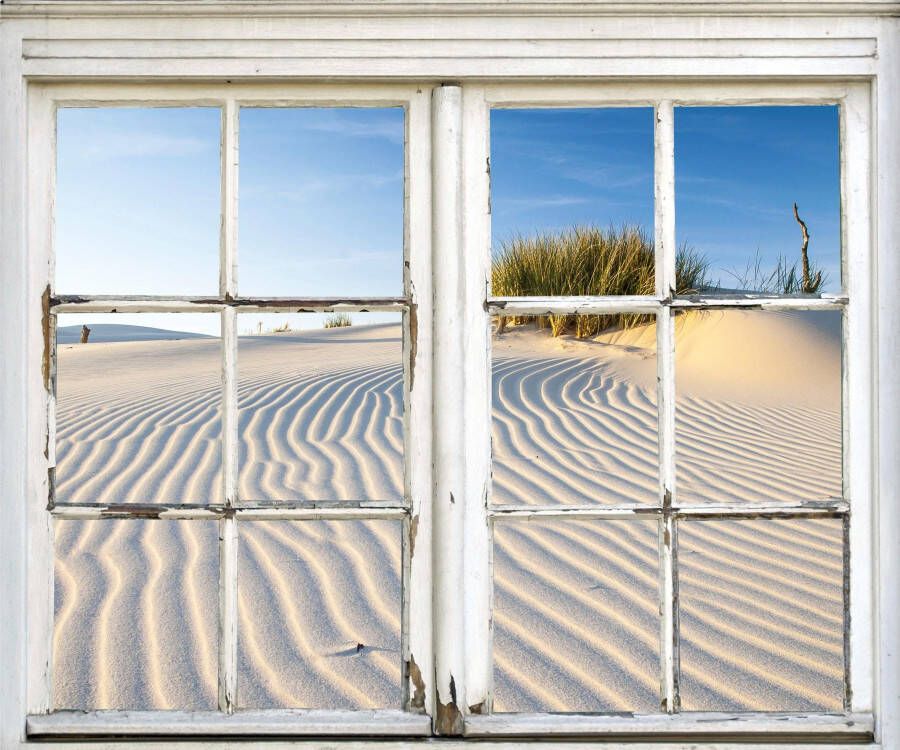 Queence Wandfolie Strand Muursticker muurdecoratie zelfklevend strand