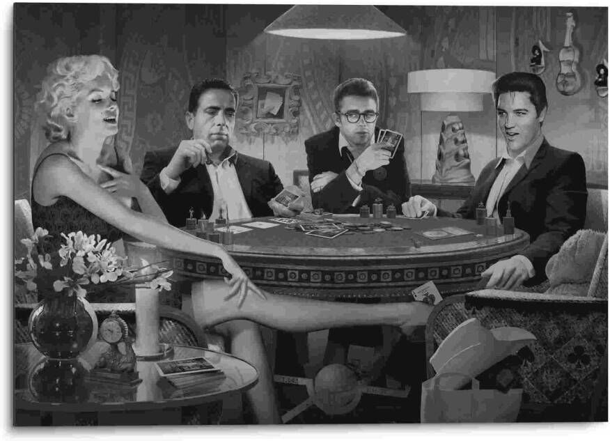 Reinders! Aluminium dibond print Monroe Bogart Dean Elvis