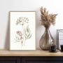 Reinders! Artprint met lijst Aqua Flowers - Thumbnail 1