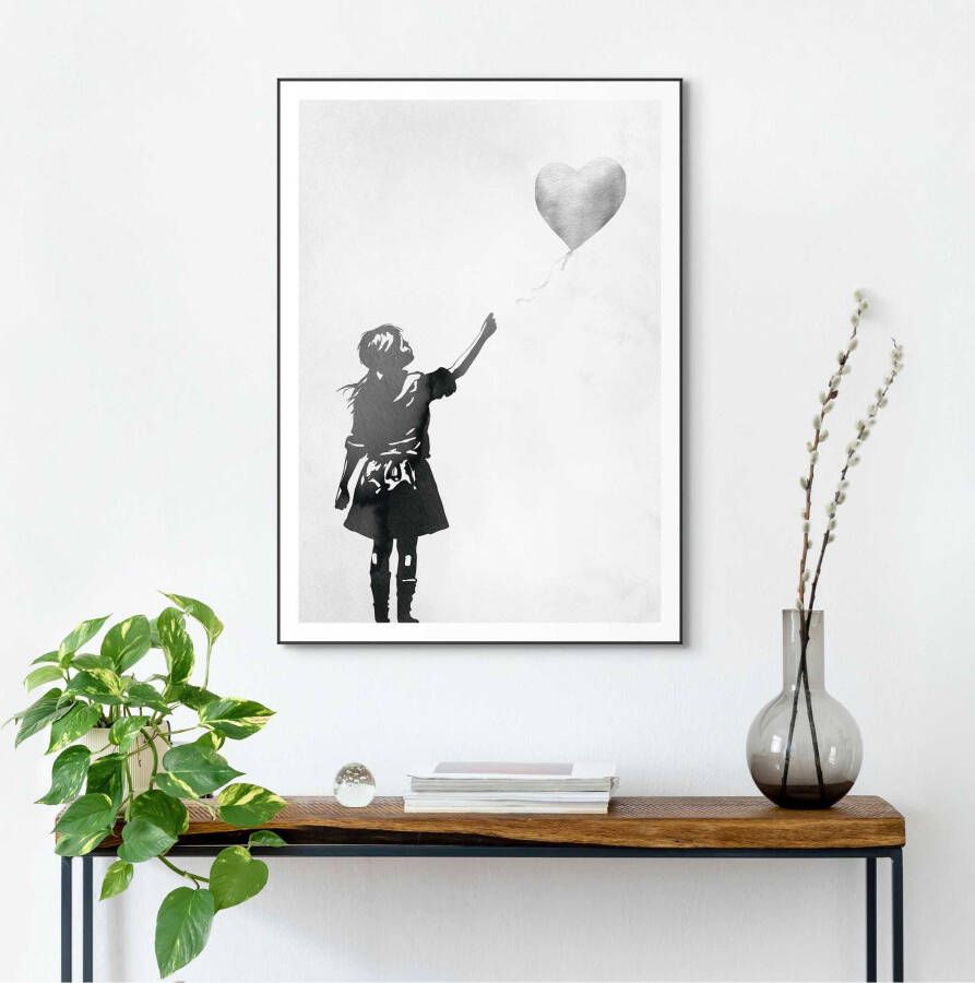 Reinders! Artprint met lijst Balloon girl