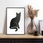 Reinders! Artprint met lijst BLACK CAT - Thumbnail 1