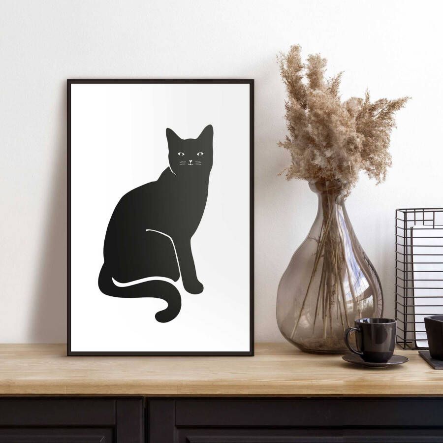 Reinders! Artprint met lijst BLACK CAT