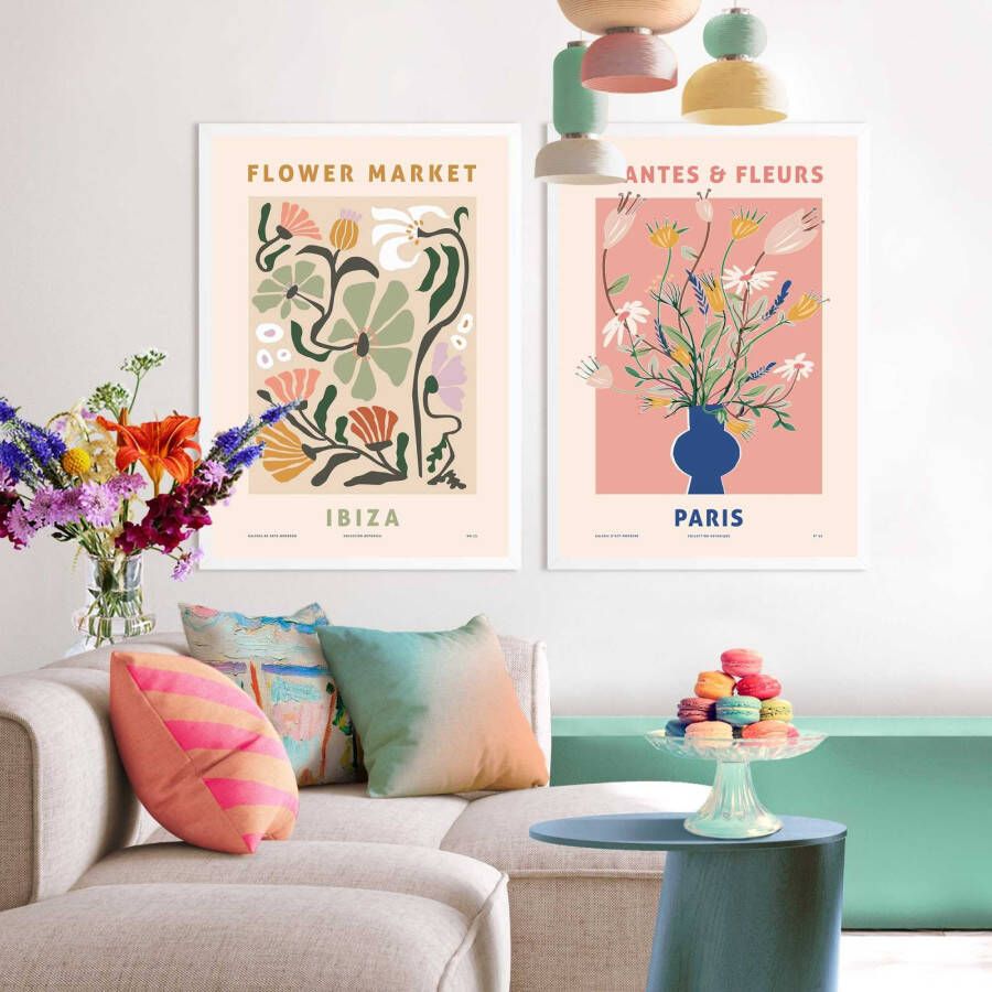 Reinders! Artprint met lijst Bloemen (set)