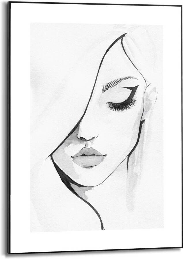 Reinders Female Elegance Schilderij 70x50cm Zwart