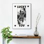 Reinders! Artprint met lijst Lucky You - Thumbnail 1