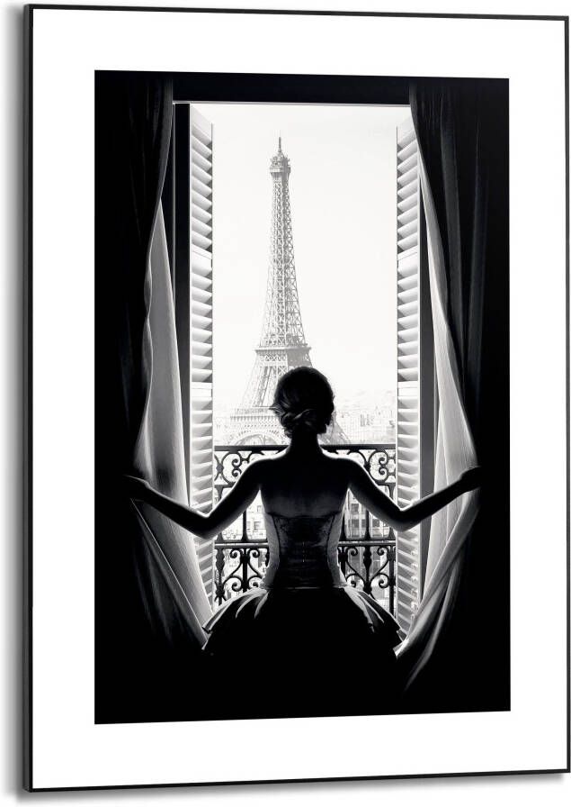 Reinders Paris Balcony Schilderij 70x50cm Zwart