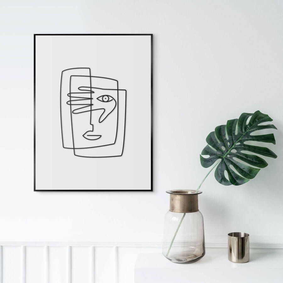 Reinders! Artprint met lijst Picasso Face