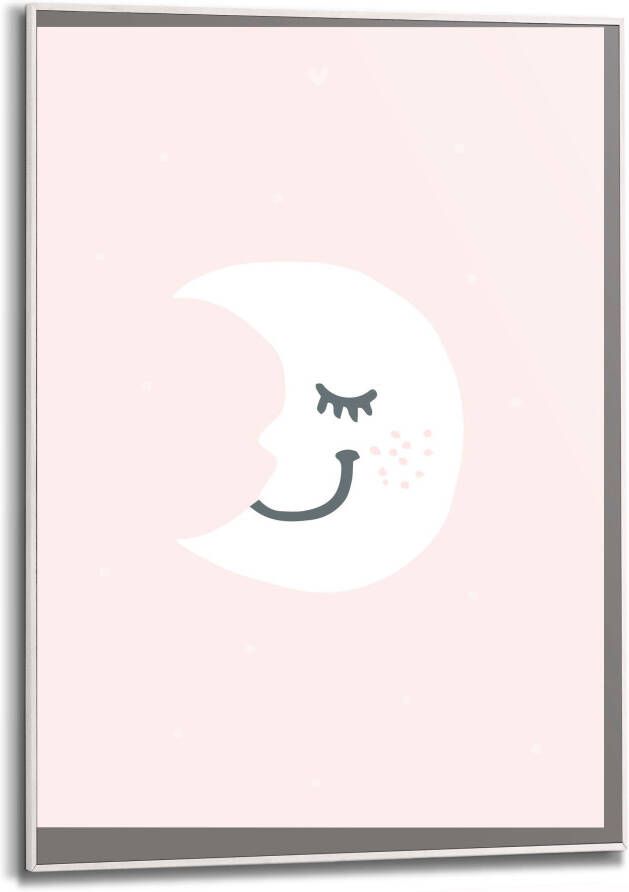 Reinders! Artprint met lijst Pink Moon