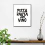 Reinders! Artprint met lijst Pizza Pasta and Vino - Thumbnail 1