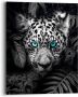 Reinders! Artprint op hout Blue Eyed Leoprad - Thumbnail 1