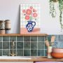Reinders! Artprint op linnen Vase of Flowers - Thumbnail 1