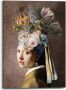 Reinders! Artprint op linnen Vermeer Blumenmädchen mit dem Perlenohrring - Thumbnail 1