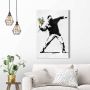 Reinders! Decoratief paneel Banksy flower bomber - Thumbnail 1