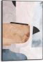 Reinders Soft Abstract II Schilderij 70x50cm Zwart - Thumbnail 1