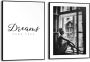 Reinders Dream Lady Schilderijen set 2x 40x30cm Zwart - Thumbnail 1