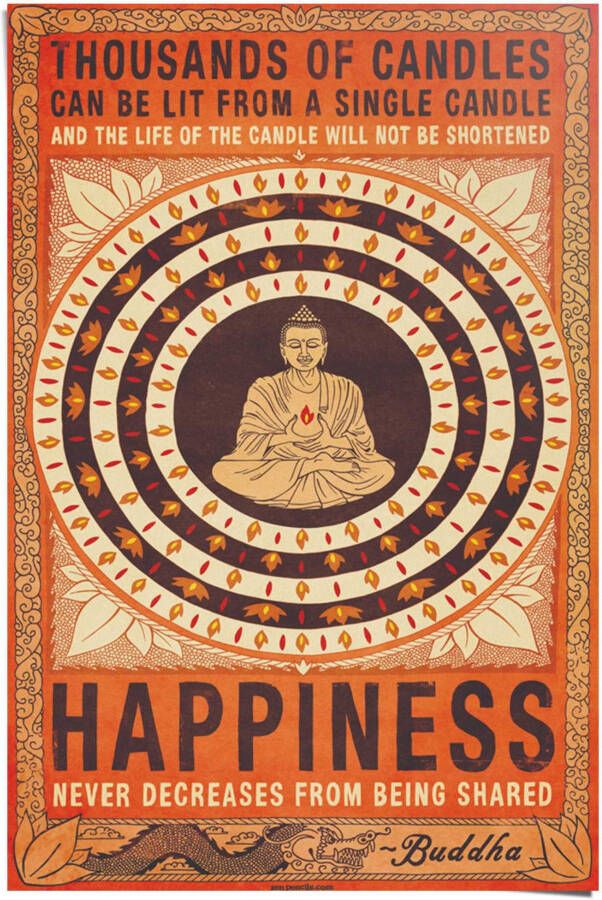 Reinders! Poster Buddha Happiness