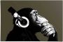 Reinders! Poster Chimpansee hoofdtelefoon - Thumbnail 1