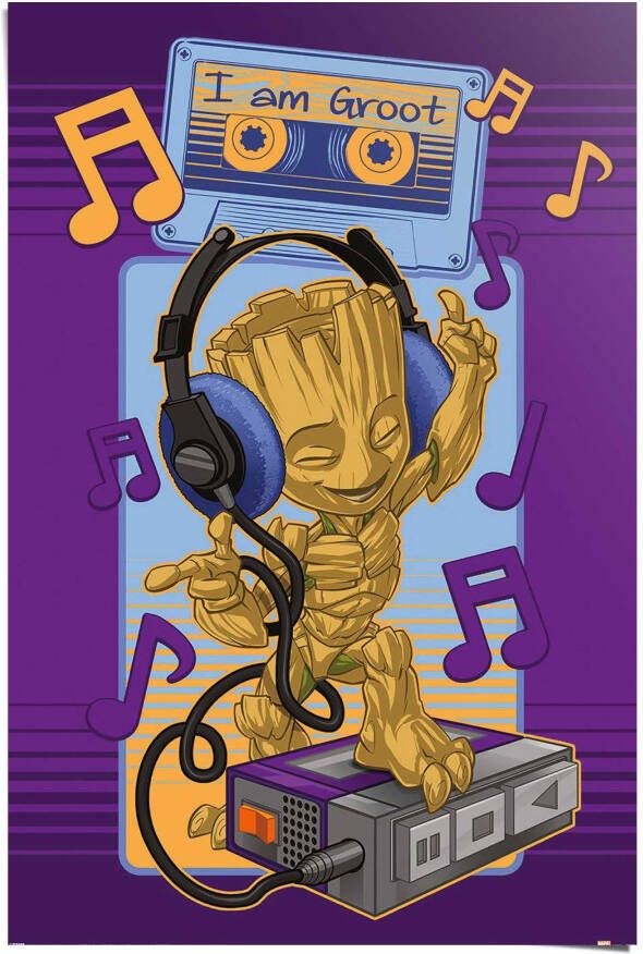 Reinders! Poster Guardians of the Galaxy groot cassette