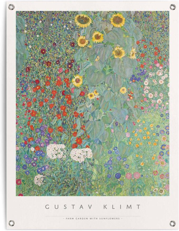 Reinders! Poster Gustav Klimt Zonnebloemen